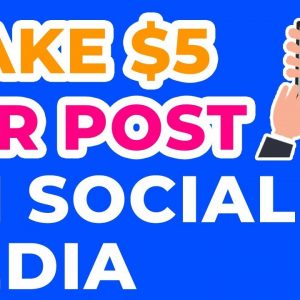 How To Make Money On Social Media | MAKE $5 PER POST?