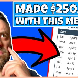 I Made $250/Day With This UNIQUE Affiliate Marketing Method